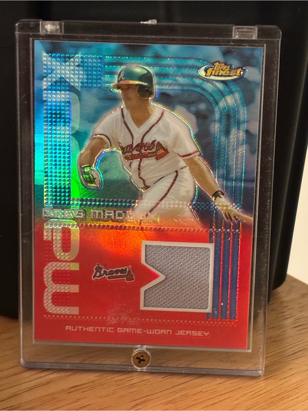Greg Maddux 2004 Topps Finest Game Used Jersey Relic Atlanta Braves HOF